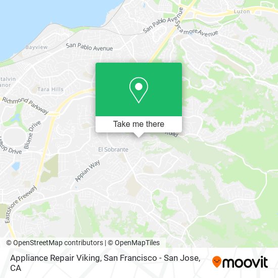 Mapa de Appliance Repair Viking