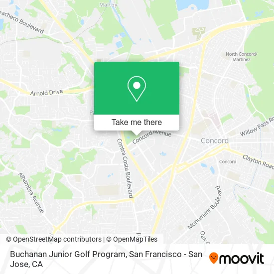 Buchanan Junior Golf Program map