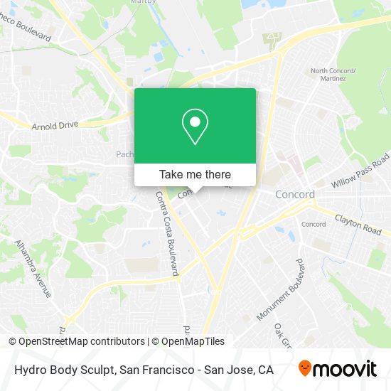 Mapa de Hydro Body Sculpt