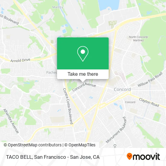 Mapa de TACO BELL