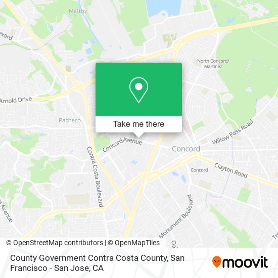 County Government Contra Costa County map