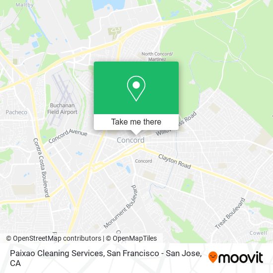 Paixao Cleaning Services map