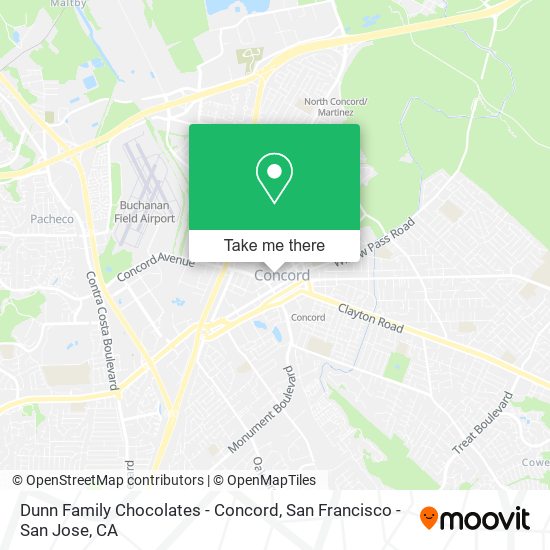 Dunn Family Chocolates - Concord map