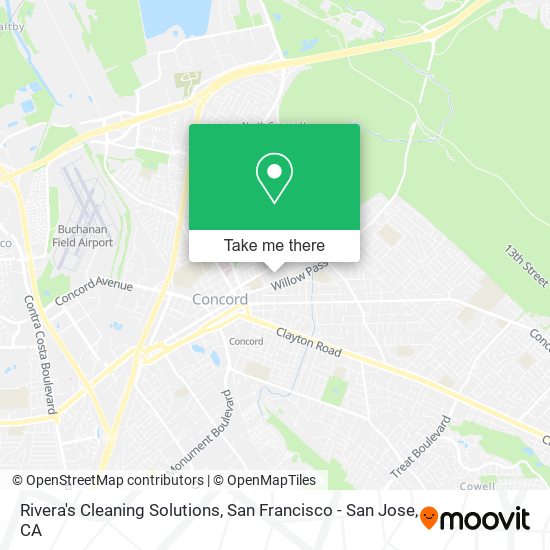 Rivera's Cleaning Solutions map