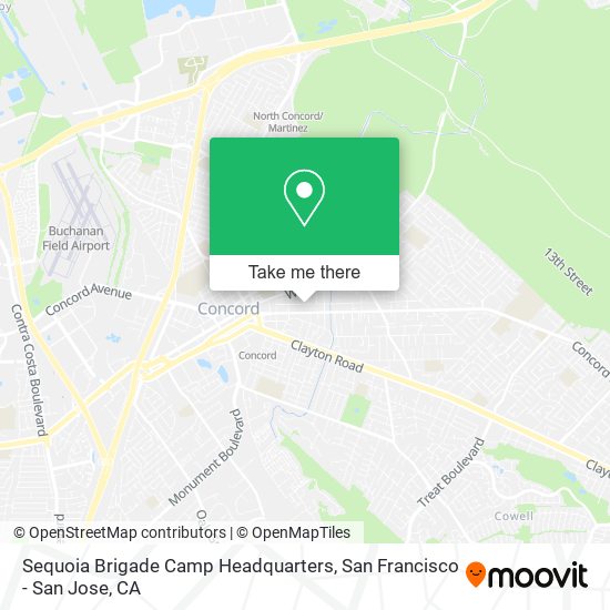 Sequoia Brigade Camp Headquarters map
