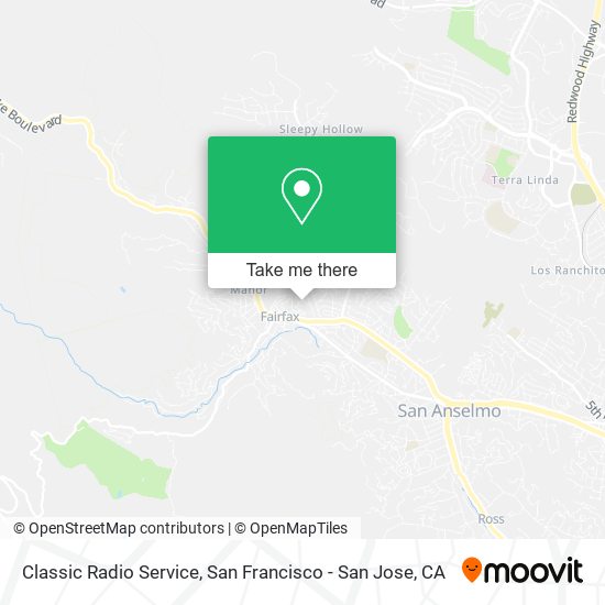 Classic Radio Service map