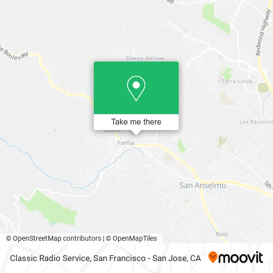 Mapa de Classic Radio Service