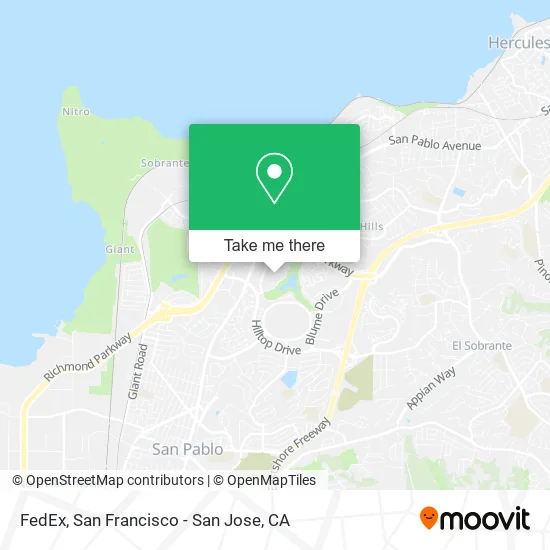 Mapa de FedEx