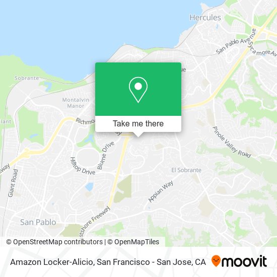 Mapa de Amazon Locker-Alicio