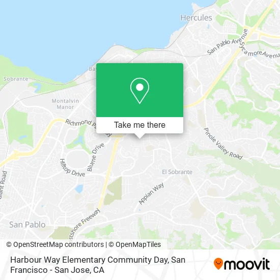 Mapa de Harbour Way Elementary Community Day
