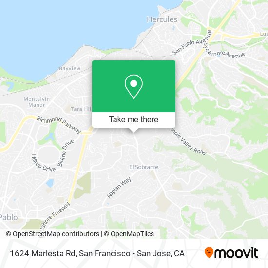Mapa de 1624 Marlesta Rd