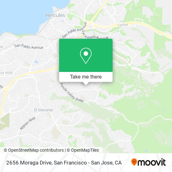 2656 Moraga Drive map