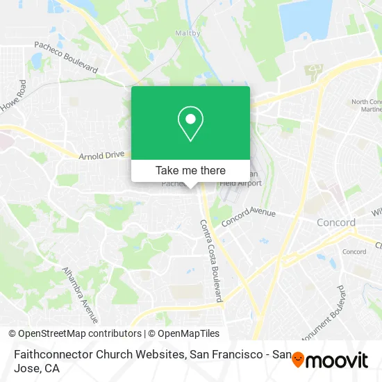 Mapa de Faithconnector Church Websites