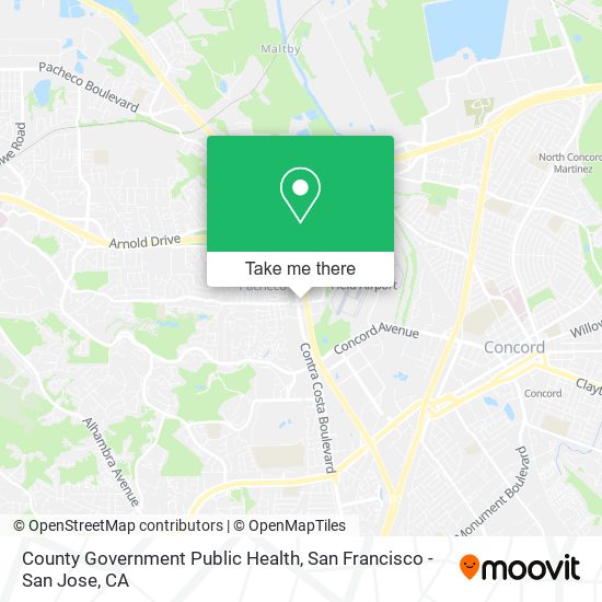 County Government Public Health map