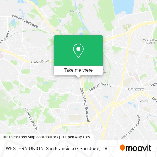WESTERN UNION map