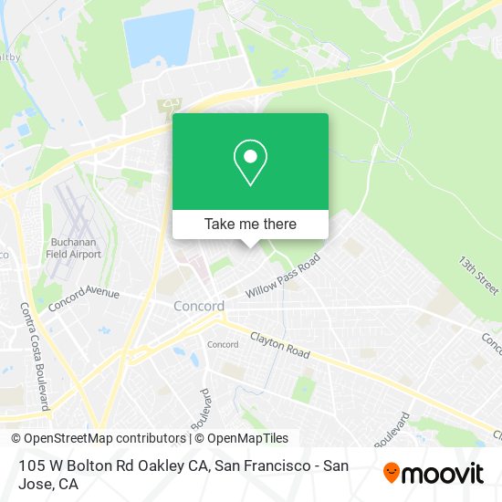 105 W Bolton Rd Oakley CA map