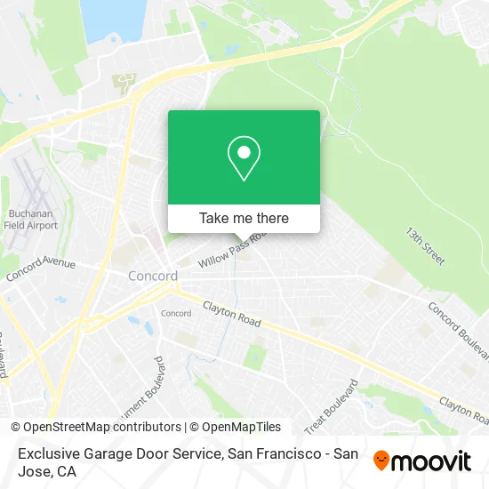 Exclusive Garage Door Service map