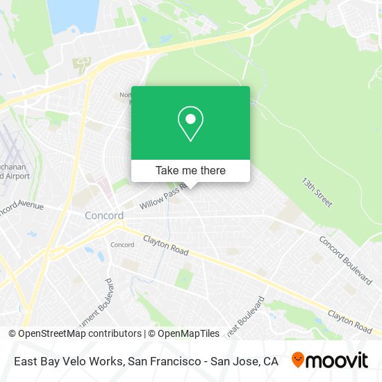 Mapa de East Bay Velo Works