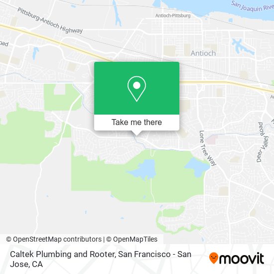 Caltek Plumbing and Rooter map