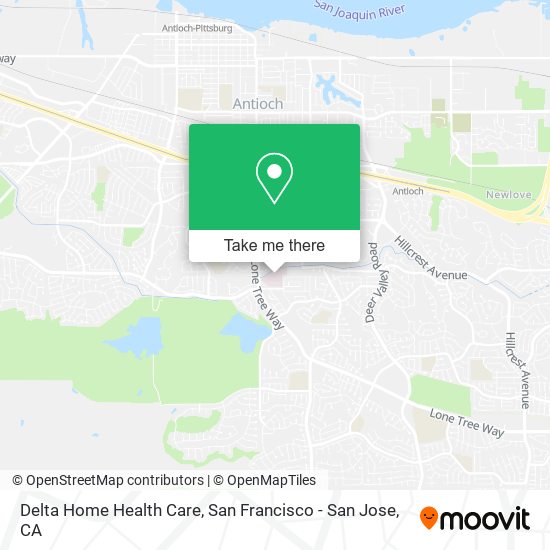 Delta Home Health Care map