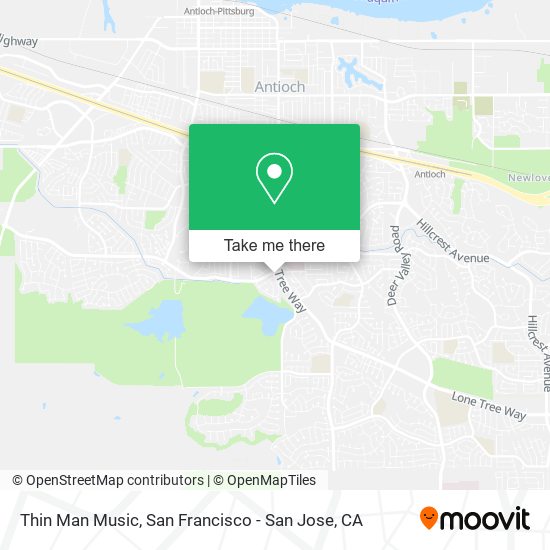 Mapa de Thin Man Music