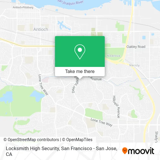 Locksmith High Security map