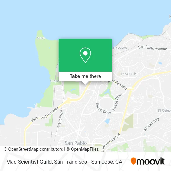 Mad Scientist Guild map
