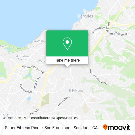 Mapa de Saber Fitness Pinole
