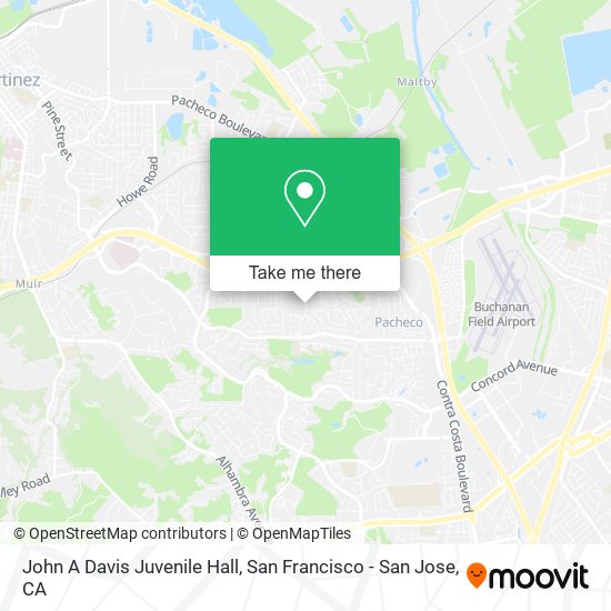 John A Davis Juvenile Hall map