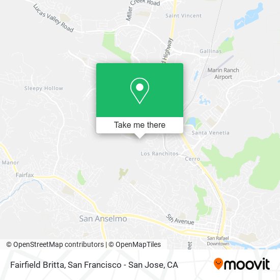 Mapa de Fairfield Britta
