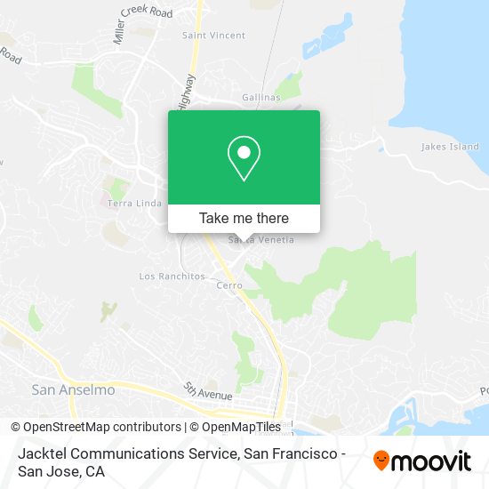 Mapa de Jacktel Communications Service
