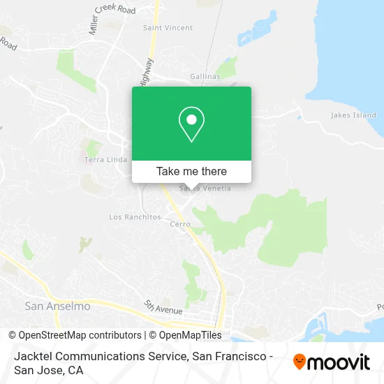 Jacktel Communications Service map
