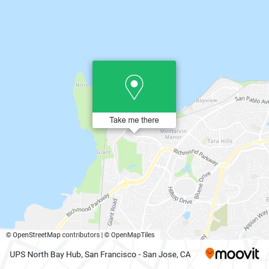UPS North Bay Hub map