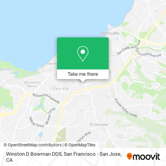 Mapa de Winston D Bowman DDS