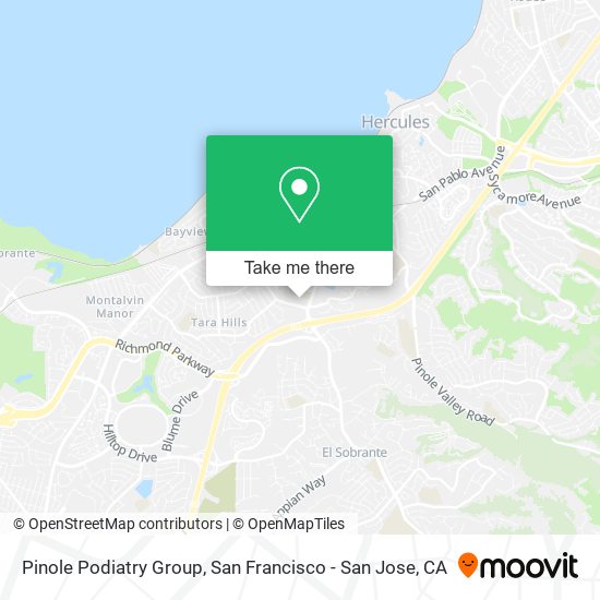 Mapa de Pinole Podiatry Group