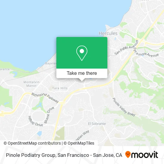 Mapa de Pinole Podiatry Group