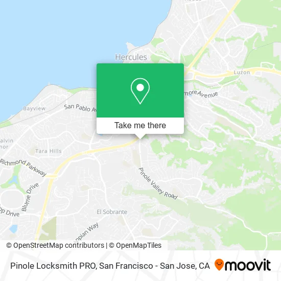 Pinole Locksmith PRO map