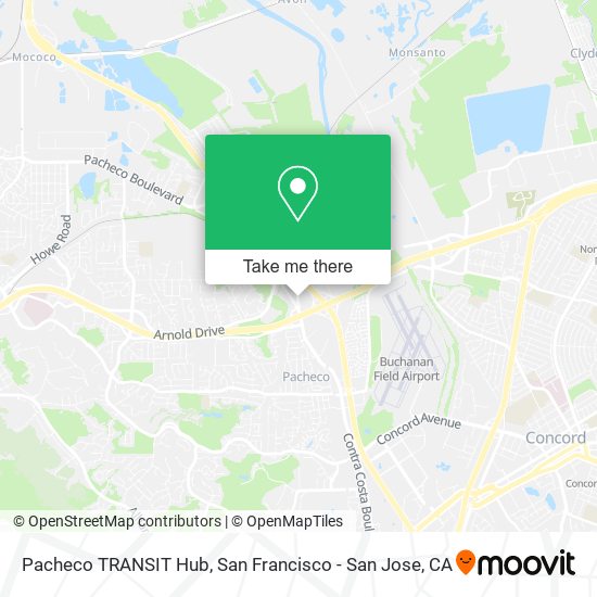Mapa de Pacheco TRANSIT Hub