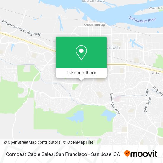 Comcast Cable Sales map