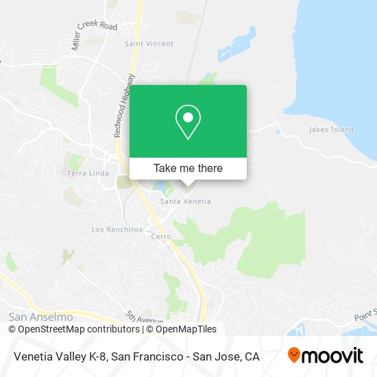 Mapa de Venetia Valley K-8