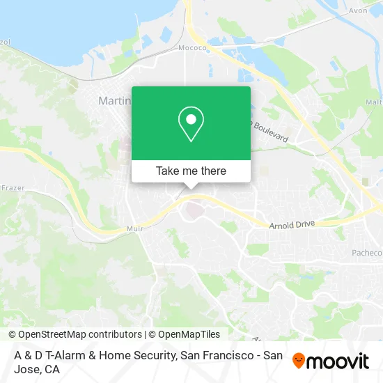 Mapa de A & D T-Alarm & Home Security