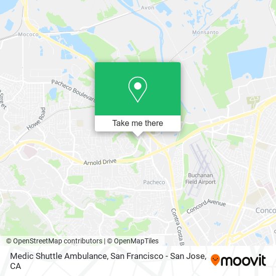 Medic Shuttle Ambulance map