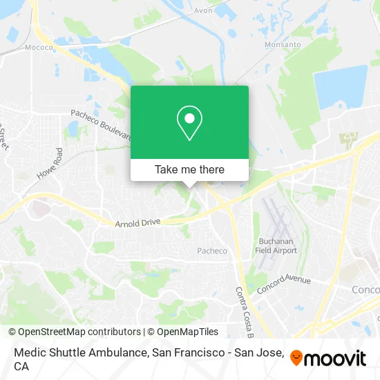 Medic Shuttle Ambulance map