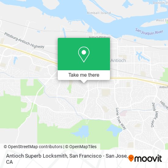 Mapa de Antioch Superb Locksmith