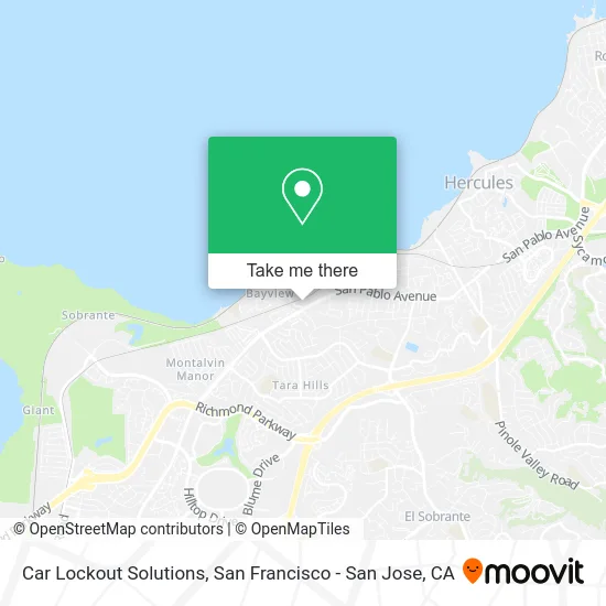 Car Lockout Solutions map