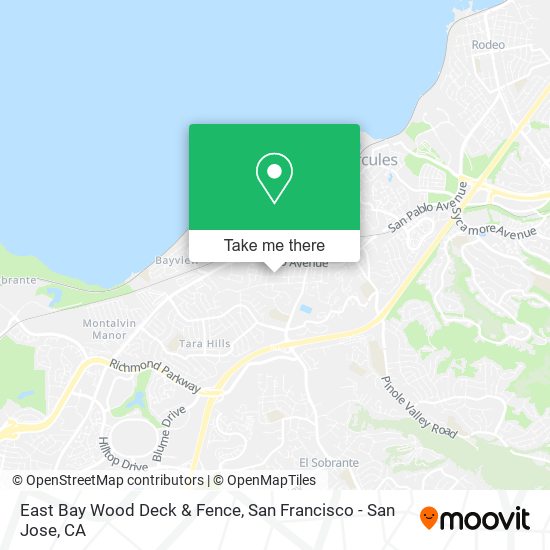 East Bay Wood Deck & Fence map