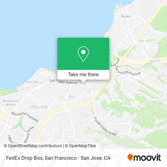 Mapa de FedEx Drop Box