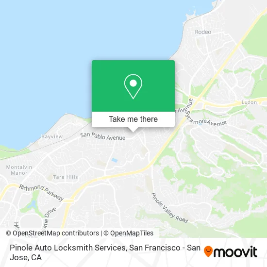 Mapa de Pinole Auto Locksmith Services