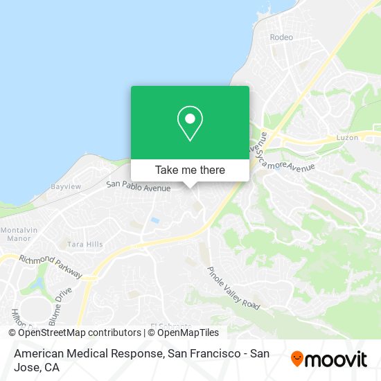 American Medical Response map