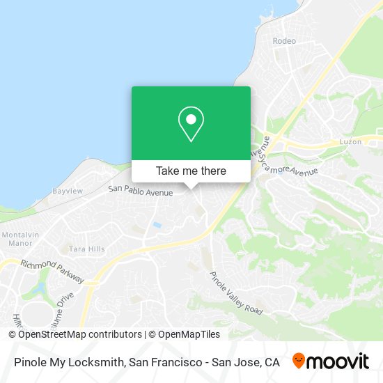 Mapa de Pinole My Locksmith